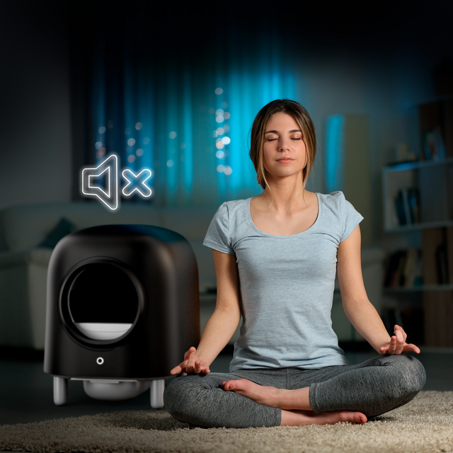 Petree Cube – Selbstreinigende Katzenklo – Black Edition
