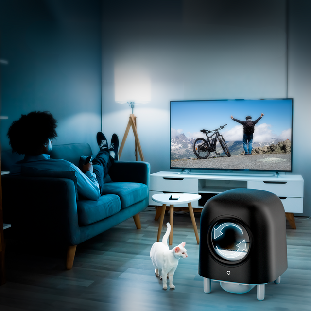 Petree Cube – Selbstreinigende Katzenklo – Black Edition