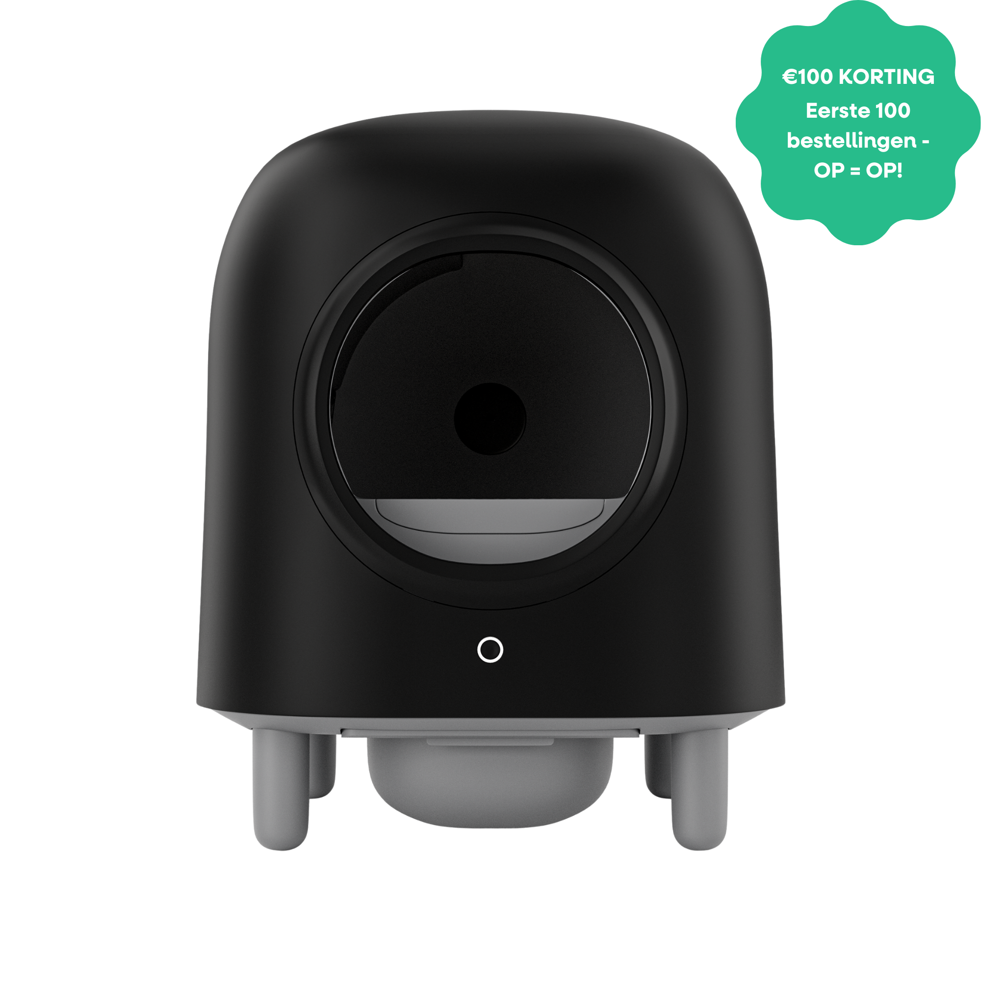 Petree Cube - Self-Cleaning Litter Box - Black Edition