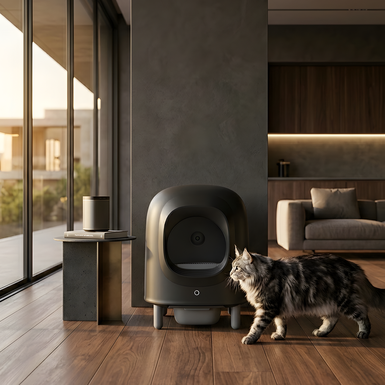 Petree Cube v2 - Zelfreinigende kattenbak - Black Edition