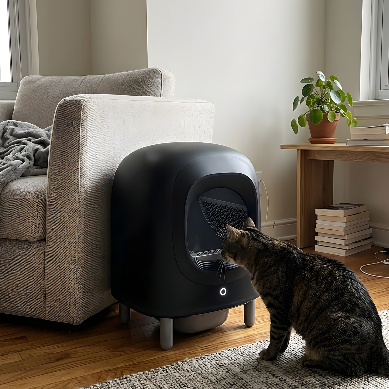 Petree Cube v2 - Zelfreinigende kattenbak - Black Edition