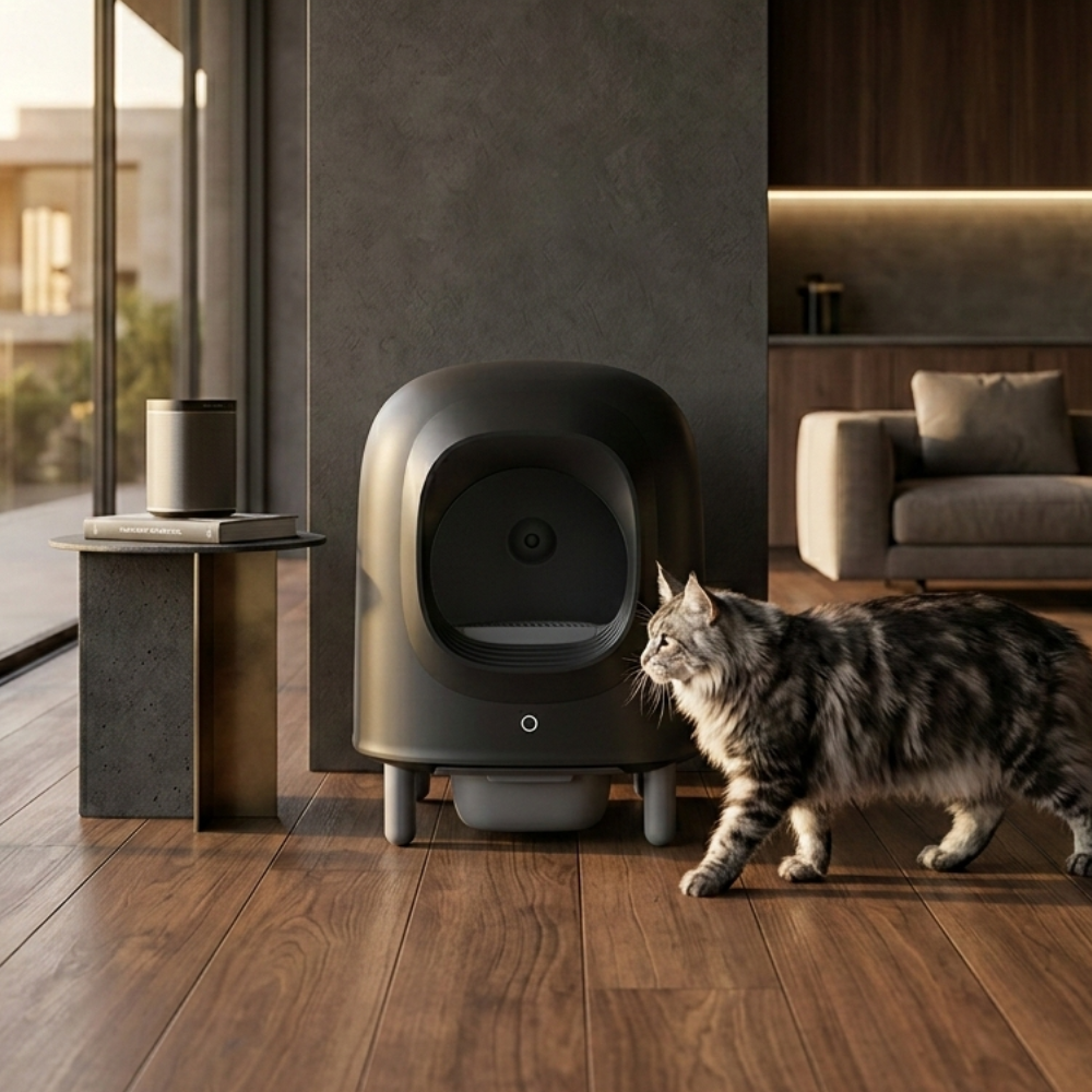 Petree Cube v2 • Zelfreinigende kattenbak • Black Edition