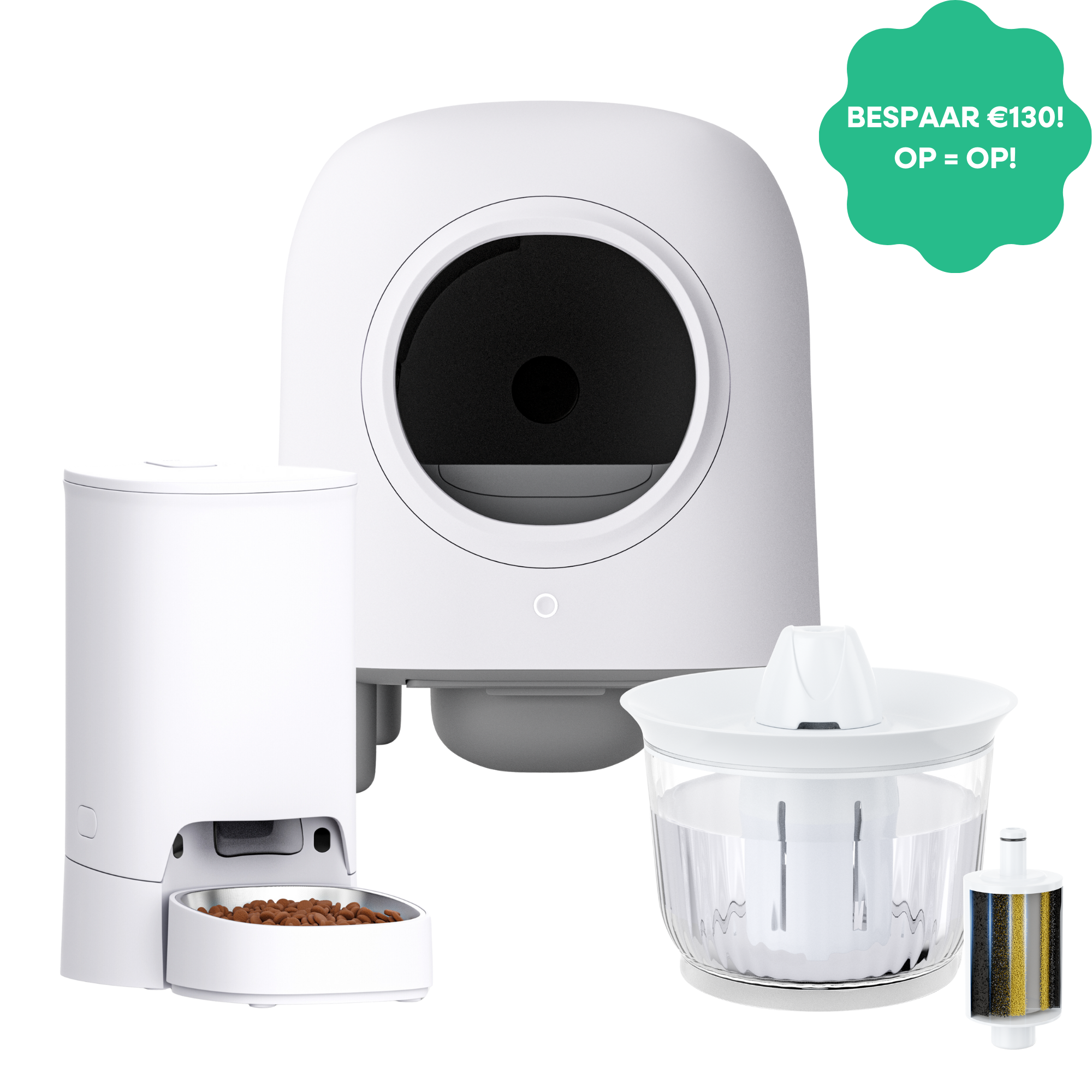 Petree Complete Care Bundel: Cube (Wit), Splash & Block!